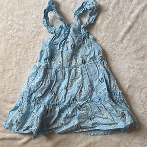 Bluey Sleeveless Dress with Floral Print